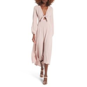 Lush Tie Front Maxi Dress, size M
